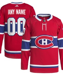 Montreal Canadiens Adidas Home Primegreen Authentic Pro Custom Jersey - Red Custom Jerseys Nhl - Robokeg