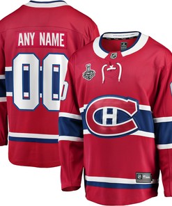 Montreal Canadiens Fanatics Branded Home 2021 Stanley Cup Final Bound Breakaway Custom Jersey - Red Custom Jerseys Nhl - Robokeg