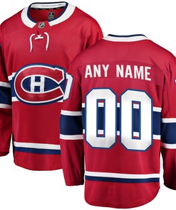 Montreal Canadiens Fanatics Branded Home Breakaway Custom Jersey - Red Custom Jerseys Nhl - Robokeg