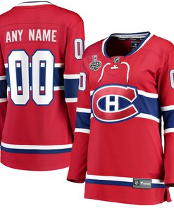 Montreal Canadiens Fanatics Branded Womens Home 2021 Stanley Cup Final Bound Breakaway Custom Jersey - Red Custom Jerseys Nhl - Robokeg