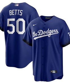 Mookie Betts 50 Los Angeles Dodgers City Connect Player Jersey - Royal - Robokeg