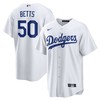 Mookie Betts 50 Los Angeles Dodgers Home Men Jersey - White - Robokeg