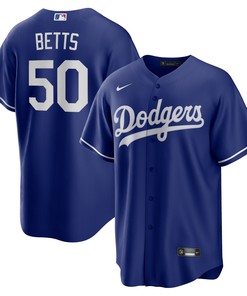 Mookie Betts Los Angeles Dodgers Alternate Replica Player Name Jersey Royal Mlb - Robokeg