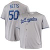 Mookie Betts Los Angeles Dodgers Big And Tall Replica Player Jersey Gray Mlb - Robokeg
