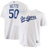 Mookie Betts Los Angeles Dodgers Big And Tall Replica Player Jersey White Mlb - Robokeg