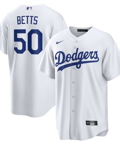 Mookie Betts Los Angeles Dodgers Home Replica Player Name Jersey - White Mlb - Robokeg