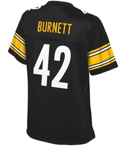 Morgan Burnett Pittsburgh Steelers Nfl Pro Line Womens Player Jersey - Black - Robokeg
