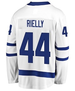 Morgan Rielly 44 Toronto Maple Leafs Stanley Cup 2023 Playoffs Patch Away Breakaway Men Jersey - White - Robokeg