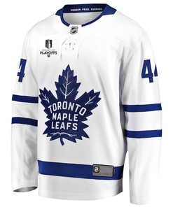Morgan Rielly 44 Toronto Maple Leafs Stanley Cup 2023 Playoffs Patch Away Breakaway Men Jersey - White - Robokeg
