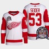 Moritz Seider 53 25th Anniversary Detroit Red Wings Red Jersey - Robokeg