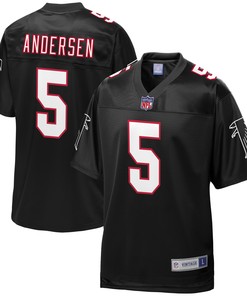 Morten Andersen Atlanta Falcons Nfl Pro Line Retired Player Football Jersey - Black Nfl - Robokeg