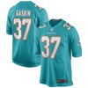 Myles Gaskin Miami Dolphins Game Jersey - Aqua Nfl - Robokeg