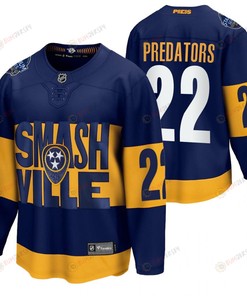 Nashville Predators 22 2022 Stadium Series Navy Jersey Jersey - Robokeg