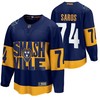 Nashville Predators 74 Juuse Saros 2022 Stadium Series Navy Jersey Jersey - Robokeg