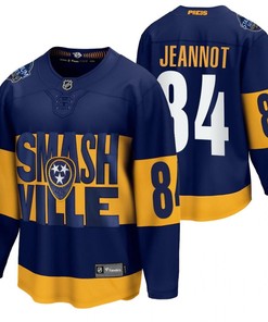 Nashville Predators 84 Tanner Jeannot 2022 Stadium Series Navy Jersey Jersey - Robokeg