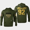 Nashville Predators 92 Ryan Johansen 2022 Salute to Service Olive Pullover - Robokeg