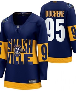 Nashville Predators 95 Matt Duchene 2022 Stadium Series Women Navy Jersey Jersey - Robokeg