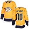Nashville Predators Adidas Authentic Custom Jersey Gold Custom Jerseys Nhl - Robokeg