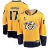 Nashville Predators Ben Harpur 17 Home 2022 Stanley Cup Playoffs Breakaway Men Jersey - Gold - Robokeg