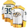 Nashville Predators Connor Ingram 39 Away 2022 Stanley Cup Playoffs Breakaway Men Jersey - White - Robokeg