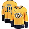 Nashville Predators Connor Ingram 39 Home 2022 Stanley Cup Playoffs Breakaway Men Jersey - Gold - Robokeg