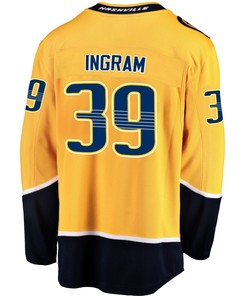 Nashville Predators Connor Ingram 39 Home 2022 Stanley Cup Playoffs Breakaway Men Jersey - Gold - Robokeg