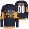Nashville Predators Custom 2022 Stadium Series Navy 00 Jersey Primegreen Jersey - Robokeg
