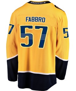 Nashville Predators Dante Fabbro 57 Home 2022 Stanley Cup Playoffs Breakaway Men Jersey - Gold - Robokeg