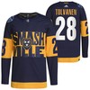Nashville Predators Eeli Tolvanen 2022 Stadium Series Navy 28 Jersey Primegreen Jersey - Robokeg