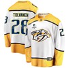 Nashville Predators Eeli Tolvanen 28 Away 2022 Stanley Cup Playoffs Breakaway Men Jersey - White - Robokeg