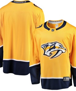 Nashville Predators Fanatics Branded Breakaway Home Jersey Gold Nhl - Robokeg