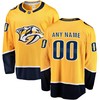 Nashville Predators Fanatics Branded Home Breakaway Custom Jersey Gold Custom Jerseys Nhl - Robokeg