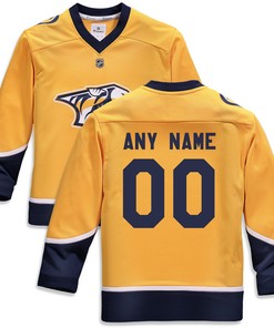 Nashville Predators Fanatics Branded Home Replica Custom Jersey - Yellow Custom Jerseys Nhl - Robokeg