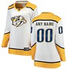 Nashville Predators Fanatics Branded Womens Away Breakaway Custom Jersey - White Custom Jerseys Nhl - Robokeg
