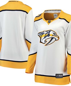 Nashville Predators Fanatics Branded Womens Away Breakaway Jersey - White Nhl - Robokeg