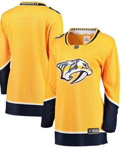 Nashville Predators Fanatics Branded Womens Breakaway Home Jersey Yellow Nhl - Robokeg