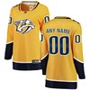 Nashville Predators Fanatics Branded Womens Home Breakaway Custom Jersey Yellow Custom Jerseys Nhl - Robokeg