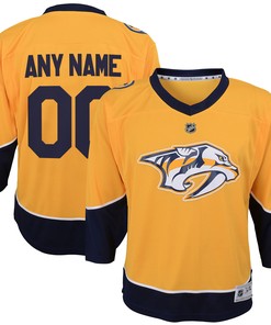 Nashville Predators Infant Team Home Replica Custom Jersey - Yellow Custom Jerseys Nhl - Robokeg