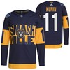 Nashville Predators Luke Kunin 2022 Stadium Series Navy 11 Jersey Primegreen Jersey - Robokeg