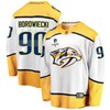 Nashville Predators Mark Borowiecki 90 Away 2022 Stanley Cup Playoffs Breakaway Men Jersey - White - Robokeg