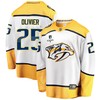 Nashville Predators Mathieu Olivier 25 Away 2022 Stanley Cup Playoffs Breakaway Men Jersey - White - Robokeg