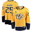 Nashville Predators Mathieu Olivier 25 Home 2022 Stanley Cup Playoffs Breakaway Men Jersey - Gold - Robokeg