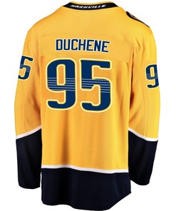 Nashville Predators Matt Duchene 95 Home 2022 Stanley Cup Playoffs Breakaway Men Jersey - Gold - Robokeg