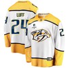 Nashville Predators Matt Luff 24 Away 2022 Stanley Cup Playoffs Breakaway Men Jersey - White - Robokeg