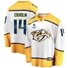 Nashville Predators Mattias Ekholm 14 Away 2022 Stanley Cup Playoffs Breakaway Men Jersey - White - Robokeg