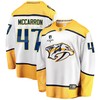 Nashville Predators Michael McCarron 47 Away 2022 Stanley Cup Playoffs Breakaway Men Jersey - White - Robokeg