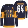 Nashville Predators Mikael Granlund 2022 Stadium Series Navy 64 Jersey Primegreen Jersey - Robokeg