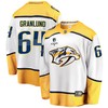 Nashville Predators Mikael Granlund 64 Away 2022 Stanley Cup Playoffs Breakaway Men Jersey - White - Robokeg