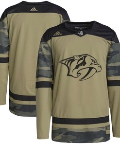 Nashville Predators Military Appreciation Team Practice Men Jersey - Camo - Robokeg
