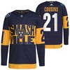 Nashville Predators Nick Cousins 2022 Stadium Series Navy 21 Jersey Primegreen Jersey - Robokeg